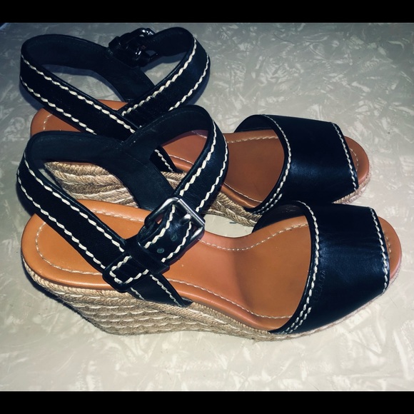 Prada Black Leather Espadrilles 9 40 - Picture 9 of 9